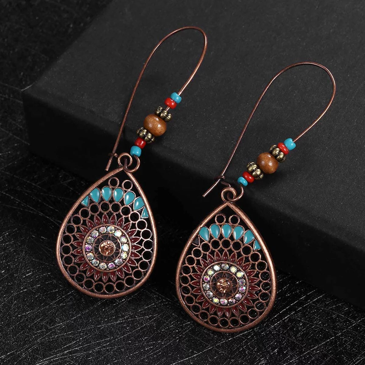 Long Earrings Vintage Drop Dangle Long Earrings for Women Girls Long Bohemian Earrings Set Boho Jewelry 8 Pairs