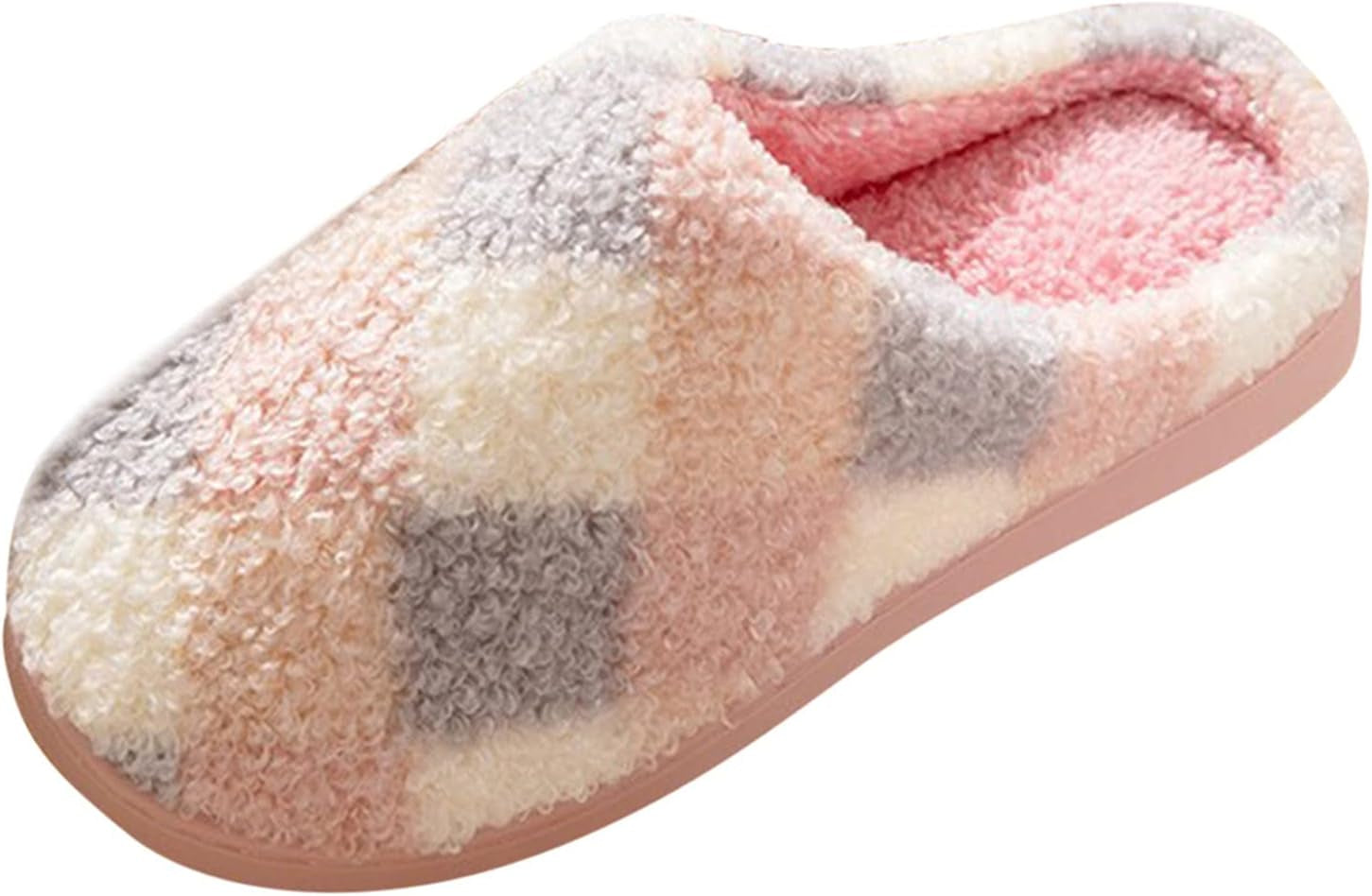 House Slippers for Women Cozy Plush Comfy Warm Slide on House Slipper Memory Foam Slip-On Indoor Outdoor Home Slipper